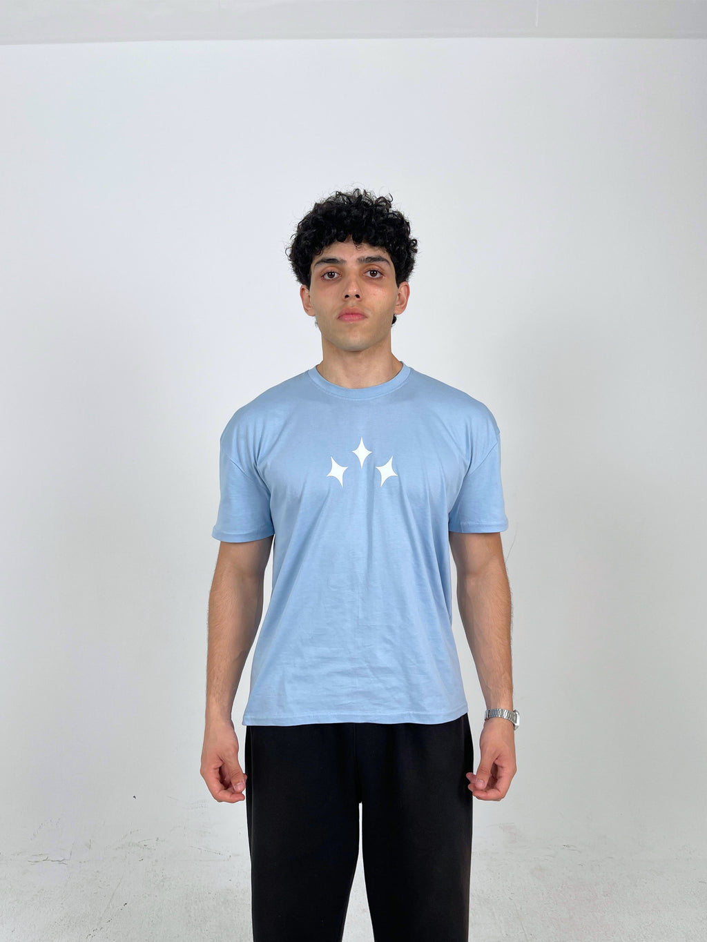 SKY BOXY FIT TEE