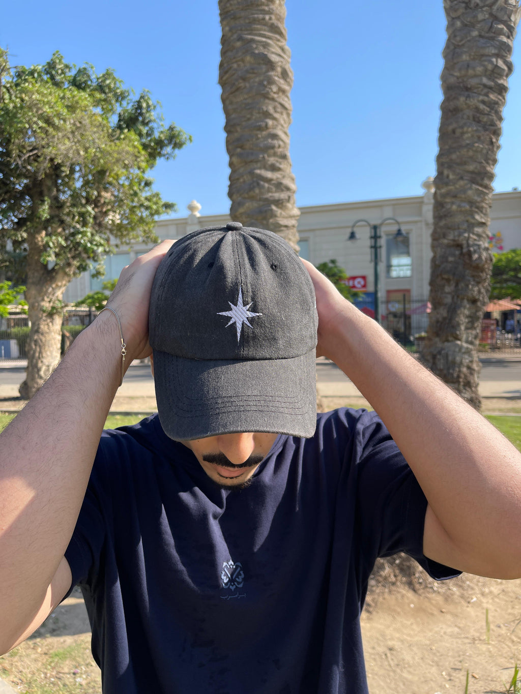 BLACK STAR CAP (Washed)