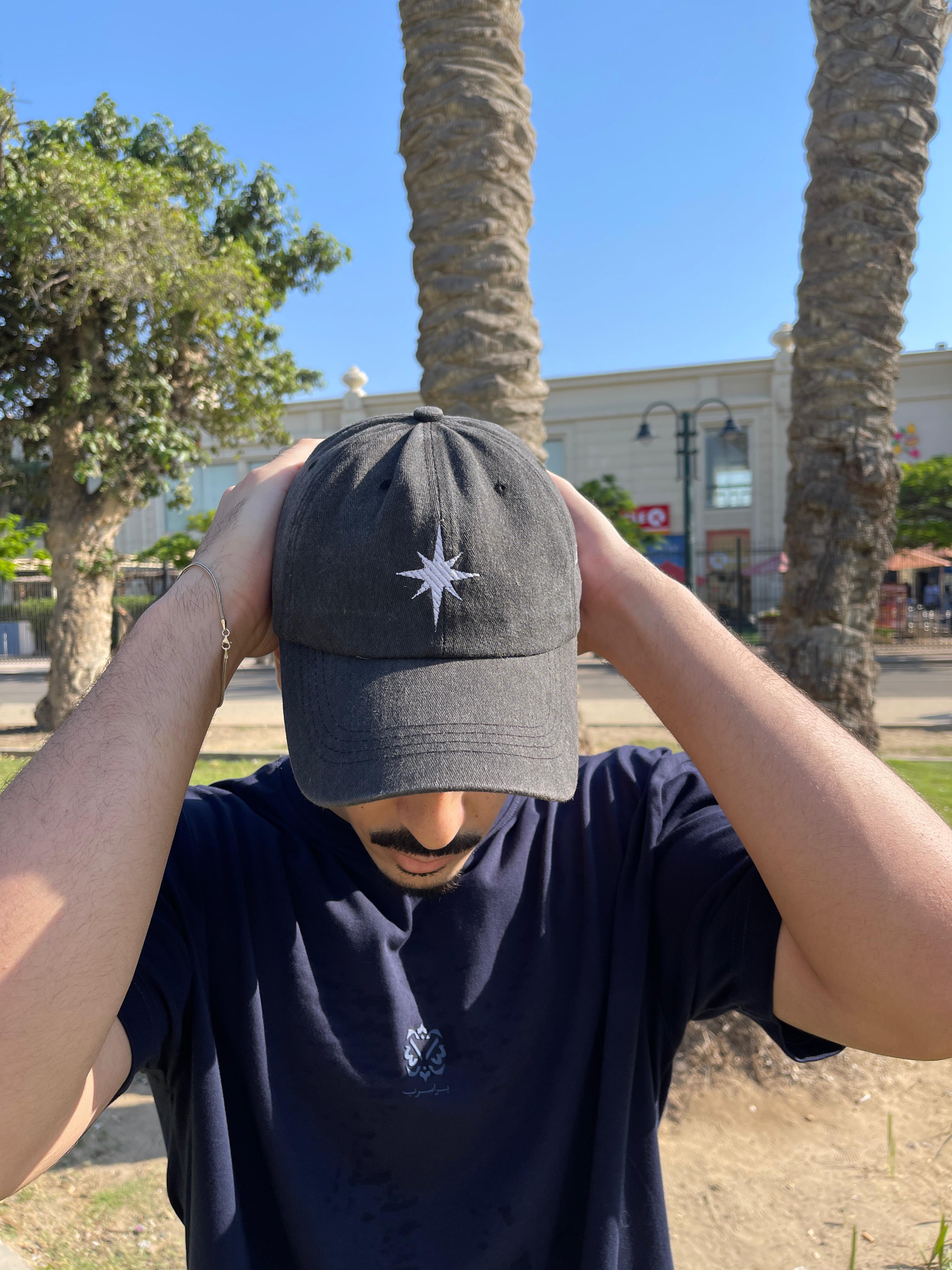 BLACK STAR CAP (Washed)