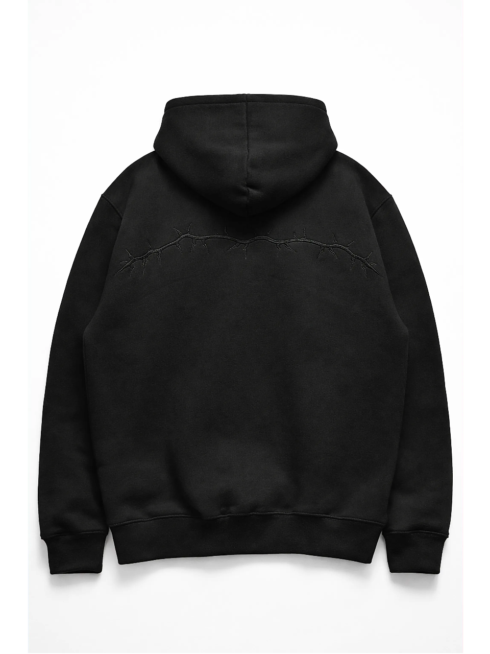 Black hoodie on a white background