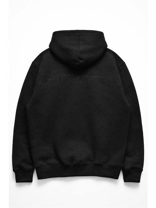Black hoodie on a white background