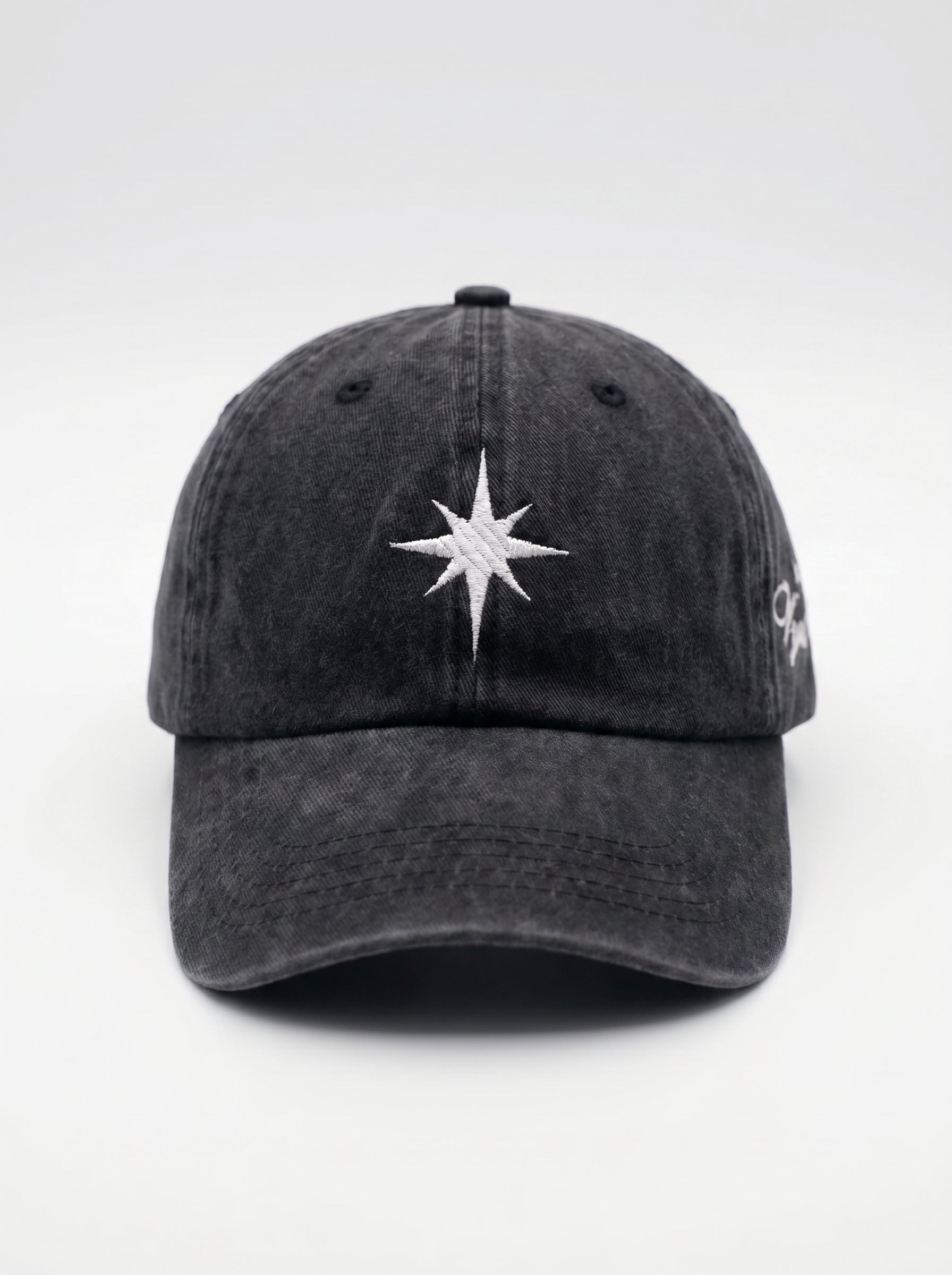BLACK STAR CAP (Washed)