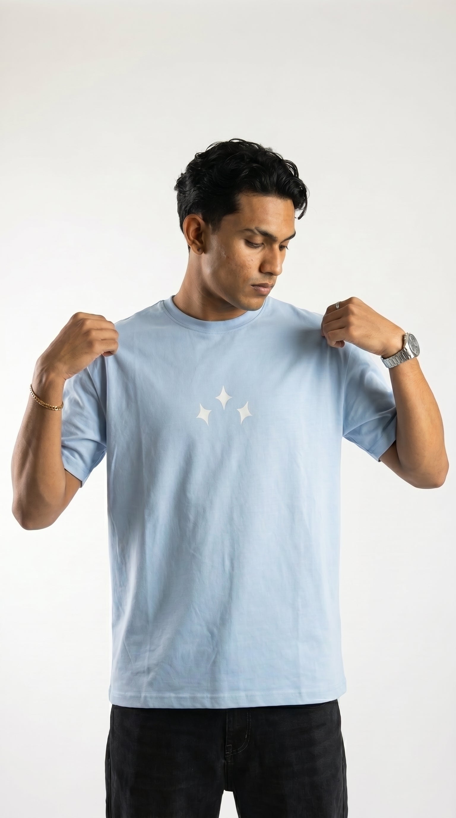 SKY BOXY FIT TEE